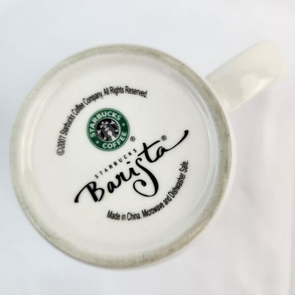 ☕️Starbucks 2007 Ivory Est 1971 Abbey Ceramic 16oz Mug - Picture 9 of 11